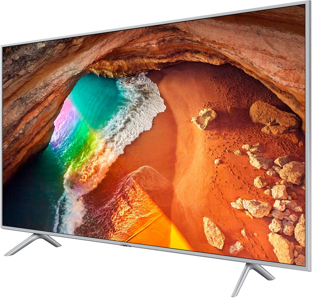 Телевизор Samsung 55" серия 6 4K Smart QLED TV 2019 Q67R серебряный — вид 2