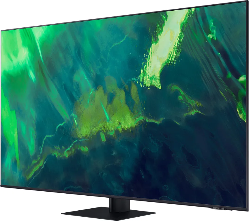 Телевизор Samsung 55" серия 7 QLED 4K Smart TV 2021 Q70A серый — вид 2