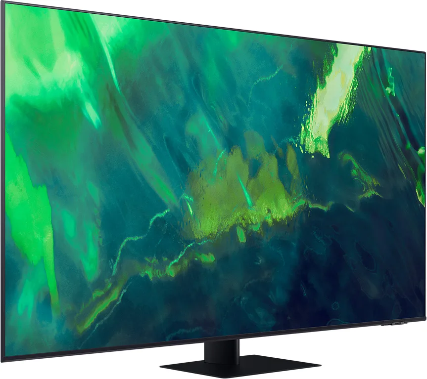 Телевизор Samsung 55" серия 7 QLED 4K Smart TV 2021 Q70A серый — вид 3