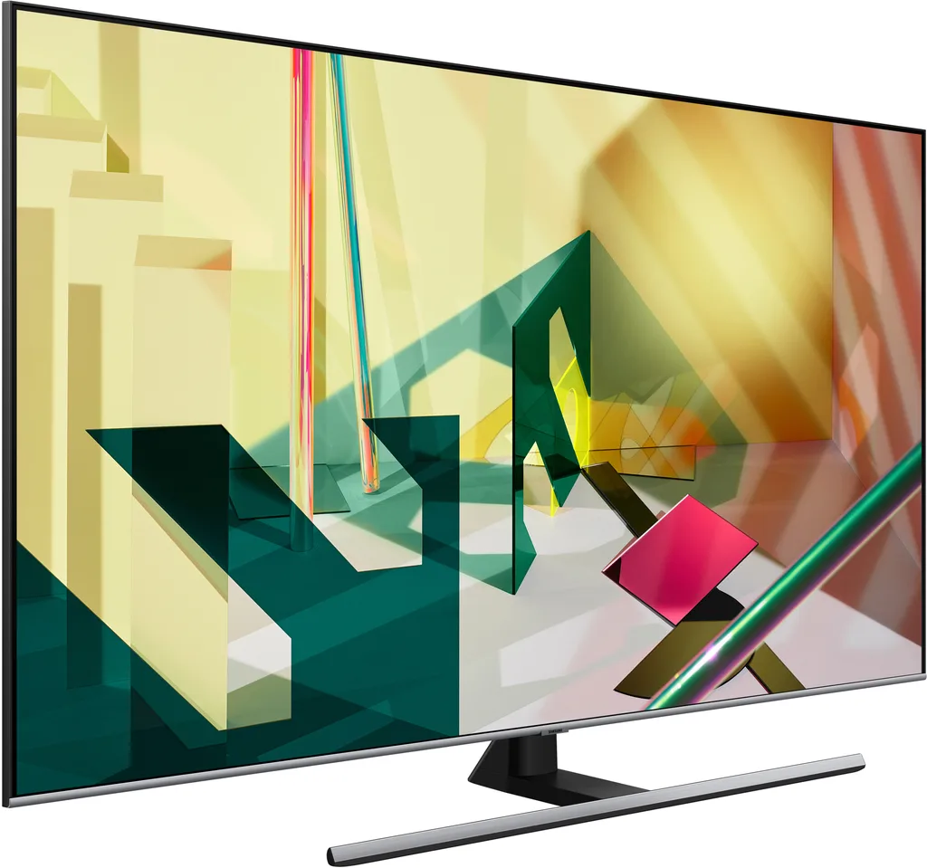 Телевизор Samsung 55" серия 7 QLED 4K Smart TV Q77T черный — вид 2
