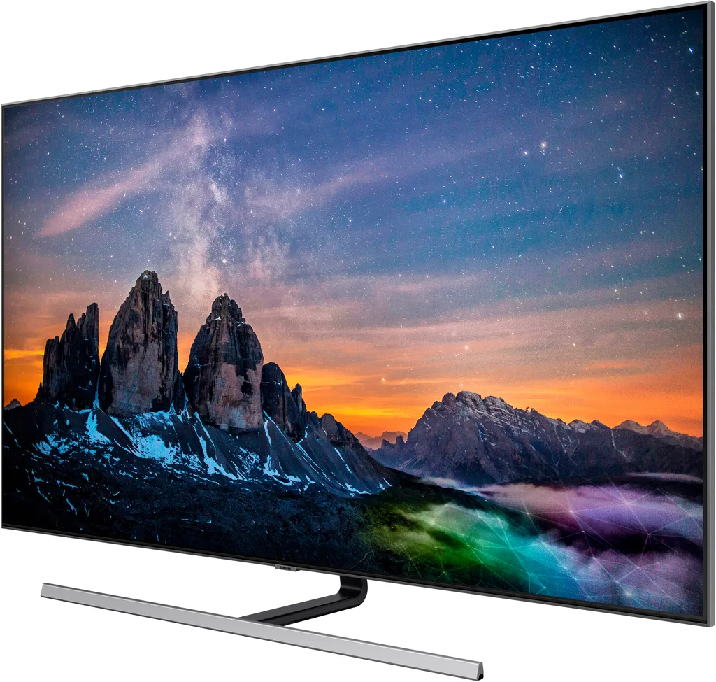 Телевизор Samsung 55" серия Q 4K Smart QLED TV 2019 Q80R серебряный — вид 3