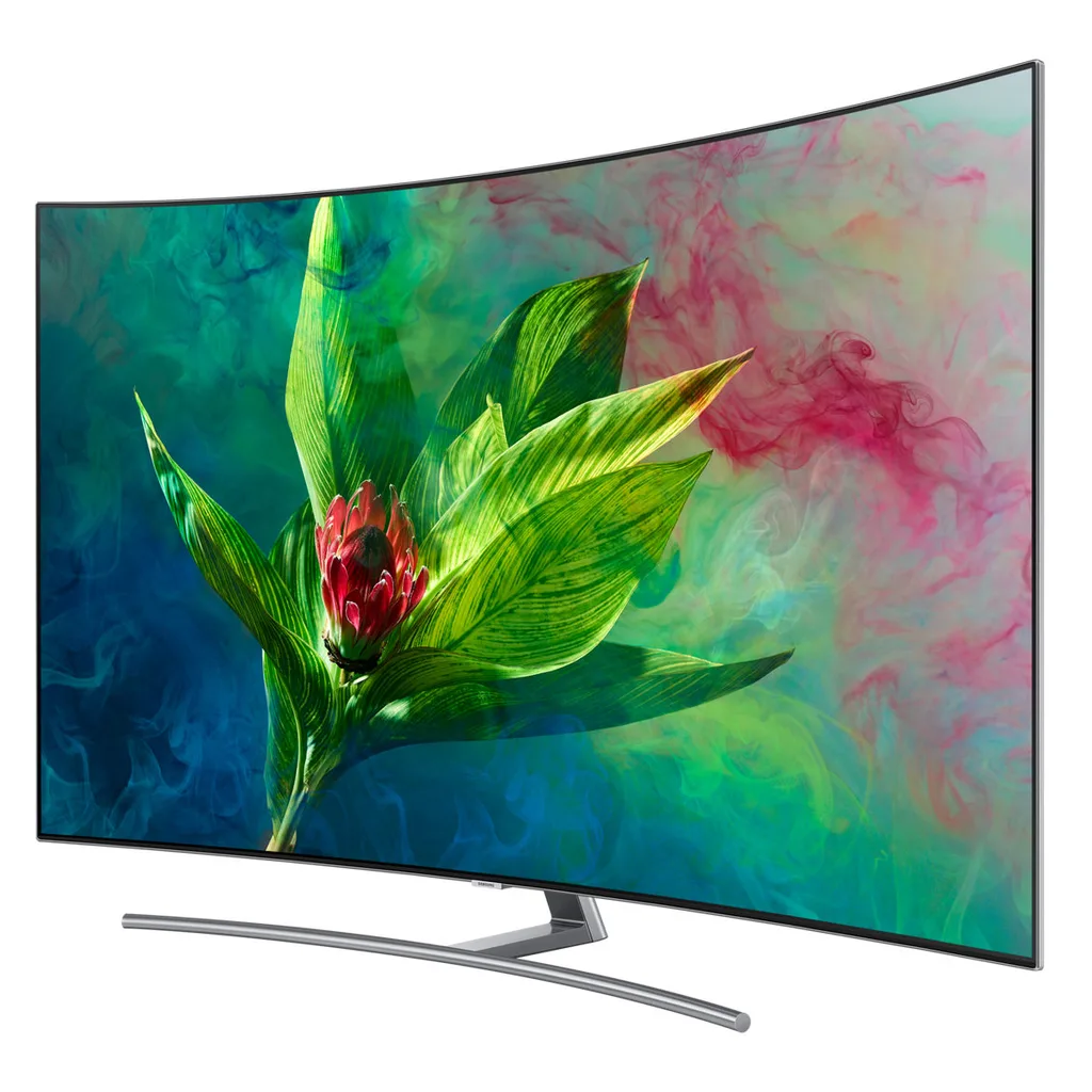 Телевизор Samsung 55" серия Q Q8C 4K Curved Smart QLED TV 2018 серый — вид 2