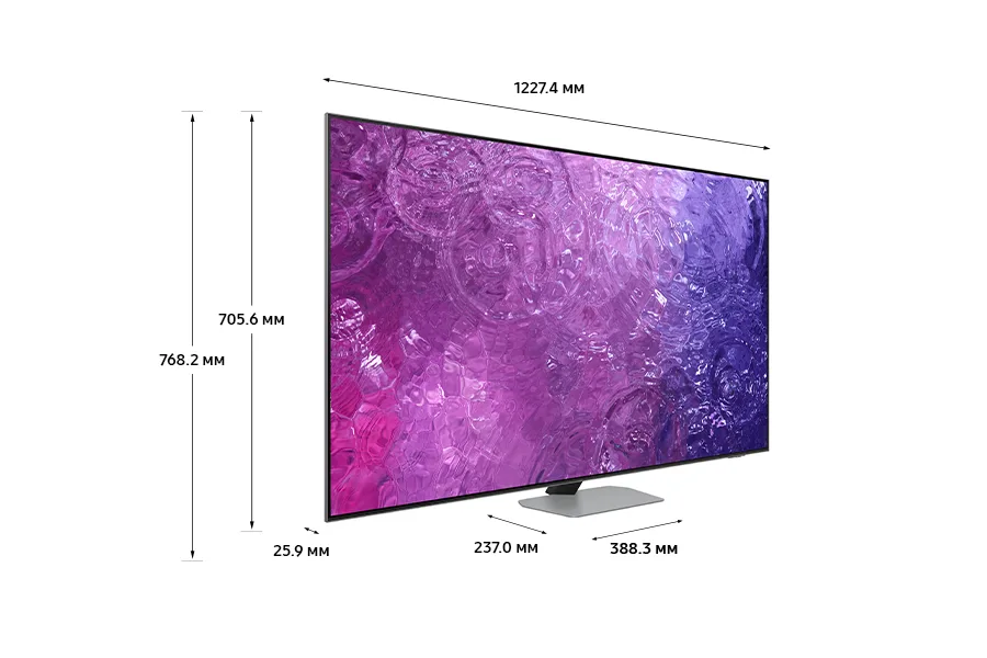 Телевизор Samsung 55" Neo QLED 4K QN90C серебристый — вид 4