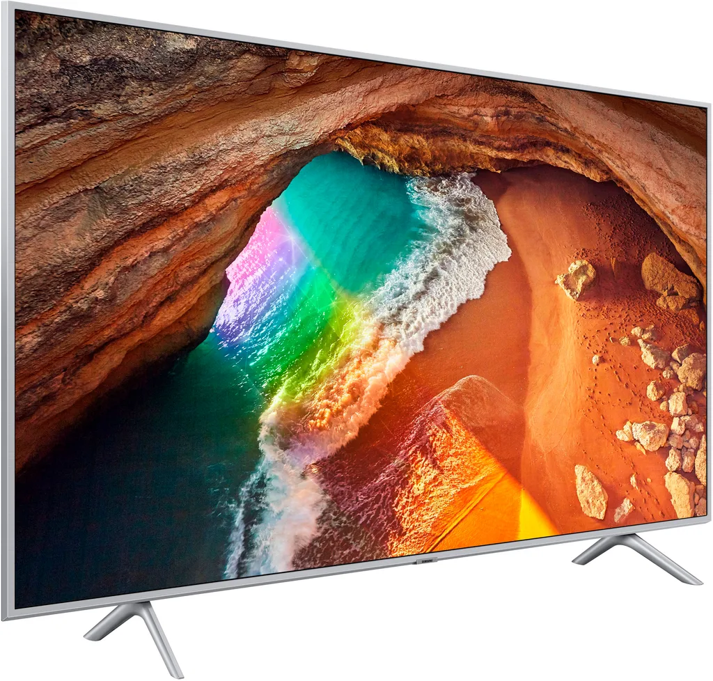 Телевизор Samsung 65" серия 6 4K Smart QLED TV 2019 Q67R серебряный — вид 3