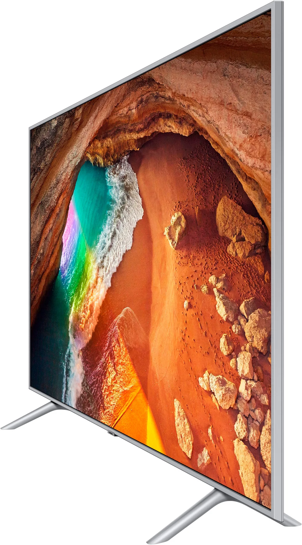 Телевизор Samsung 65" серия 6 4K Smart QLED TV 2019 Q67R серебряный — вид 4