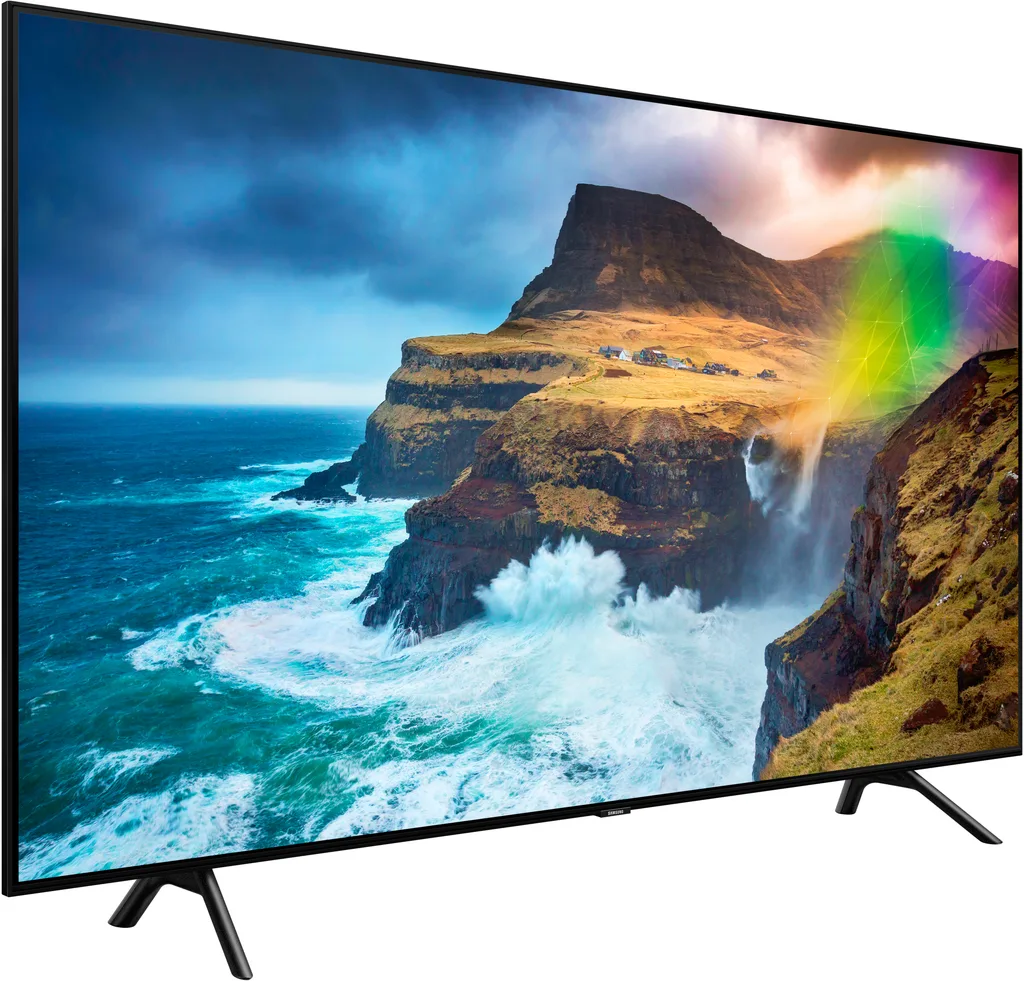 Телевизор Samsung 65" серия 7 4K Smart QLED TV 2019 Q70R черный — вид 2