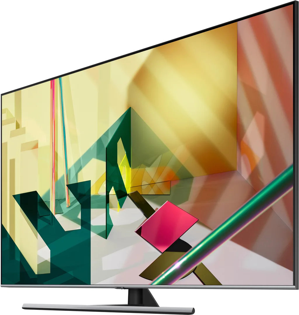 Телевизор Samsung 75" серия 7 QLED 4K Smart TV Q77T черный — вид 3