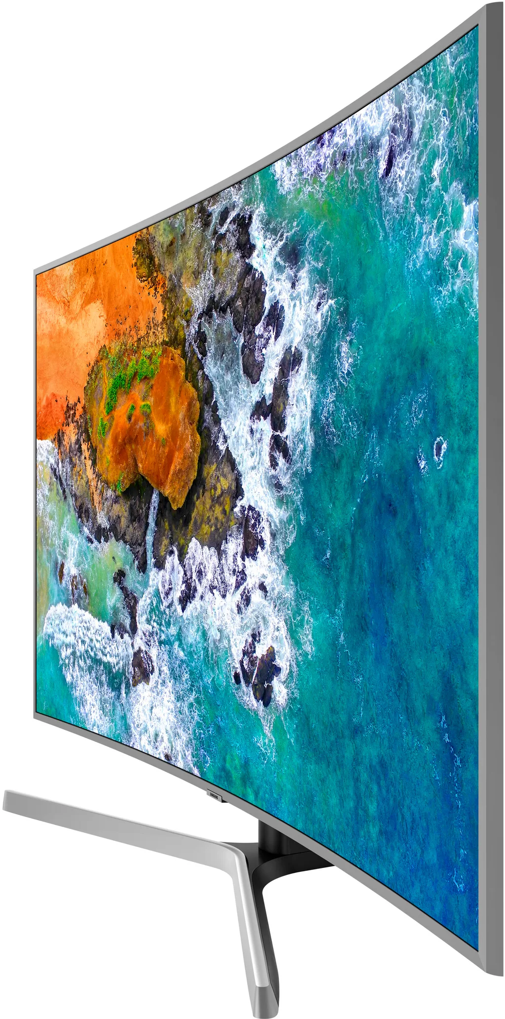Телевизор Samsung 49" серия 7 UHD 4K Smart TV NU7670 серебряный — вид 3
