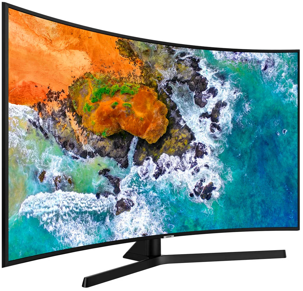 Телевизор Samsung 55" серия 7 UHD 4K Curved Smart TV NU7500 черный — вид 3